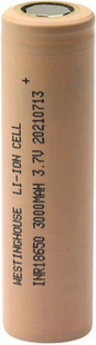 Аккумулятор Westinghouse ICR18650 2500 мАч 3,7 В литий-ионный Flat Top без защиты INR18650P-3000 (5C) фото