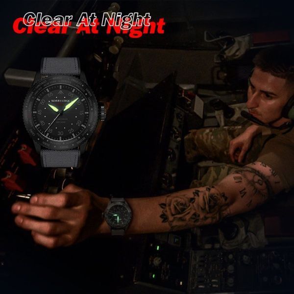 Мужские водостойкие тактические часы North Edge Mach New 1699-Г00 фото