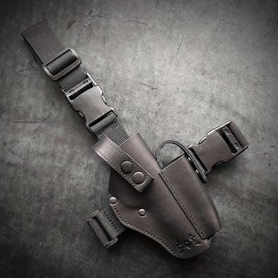 Кобура під ТТ/Browning M1903- стегнова, колір чорний TT010 фото