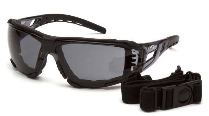 Окуляри захисні з ущільнювачем Pyramex Fyxate (gray) Super Anti-Fog H2MAX, сірі 2ФИКС-20 фото