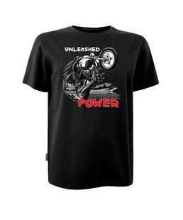 Футболка с принтом Unleashed power кулир DTG чёрная S (44) 000047363 фото