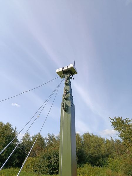 Телескопічна алюмінієва щогла з лебідкою (10 м) 2027-10 фото