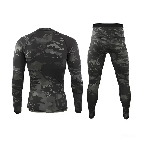 Термобілизна чорний мультикам ESDY Tactical Thermal 1538-S фото