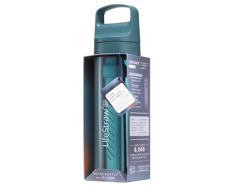 copy_Бутылка-фильтр для воды LifeStraw Go Filter Bottle, 650 мл, Laguna Teal 7640144287092 фото