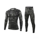 Термобілизна чорний мультикам ESDY Tactical Thermal 1538-S фото 1