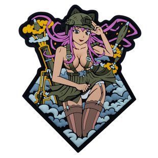 ПВХ Патч (шеврон) "Anime Girl" Розовая BE-258-1 фото