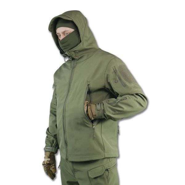 Тактический демисезонный костюм Softshell Олива 1297-S фото