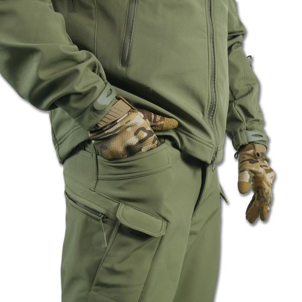 Тактический демисезонный костюм Softshell Олива 1297-S фото