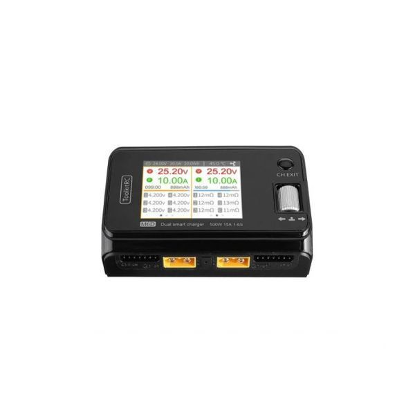 Зарядное устройство ToolkitRC M6D 500W (2&times;250W) двухканальное для LiPo LiHV LiFe NiMH Pb TK10800 фото