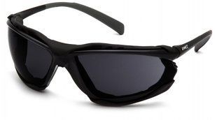 Очки защитные с уплотнителем Pyramex Proximity (dark gray) Anti-Fog, чёрные кат.4 2ПРОК-20 фото
