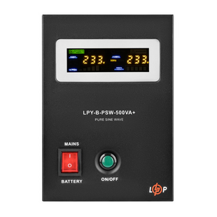 ДБЖ з правильною синусоїдою 12V LPY-B-PSW-500VA+ (350Вт) 5A/10A 4149 фото