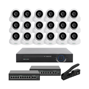 Комплект відеоспостереження на 18 камер GV-IP-K-W85/18 5MP LP29590 фото