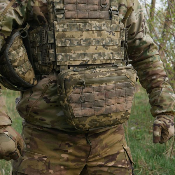 Сумка-напашник XL с баллистическим пакетом 1 класс защиты Kiborg GU Сordura Pixel 82002 фото