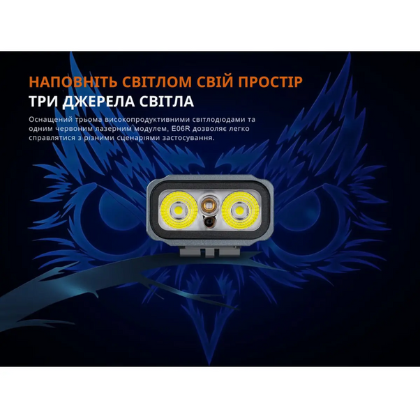 Фонарь наключительный Fenix E06R серый E06RGray фото