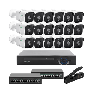 Комплект відеоспостереження на 18 камер GV-IP-K-W90/18 5MP LP29591 фото