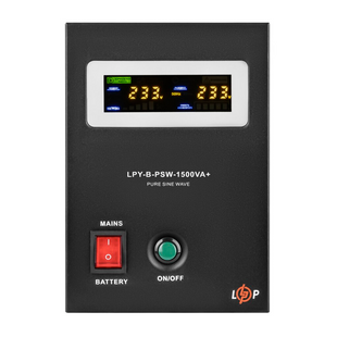 ДБЖ з правильною синусоїдою 24V LPY-B-PSW-1500VA+(1050Вт) 10A/15A 4130 фото