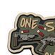 ПВХ Патч (шеврон) &laquo;One Shot - One  Drone&raquo; (олива) ВЕ-703-3 фото 3