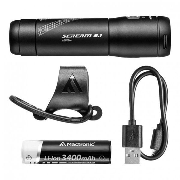 Фонарь велосипедный передний Mactronic Scream 3.1 (1000 Lm) USB Rechargeable (ABF0164) DAS1312 фото