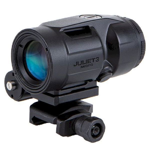 Збільшувач Sig Optics 3Х JULIET3-MICRO 3X22MM, PUSH-BUTTON MOUNT WITH SPACERS, BLACK 65121 фото