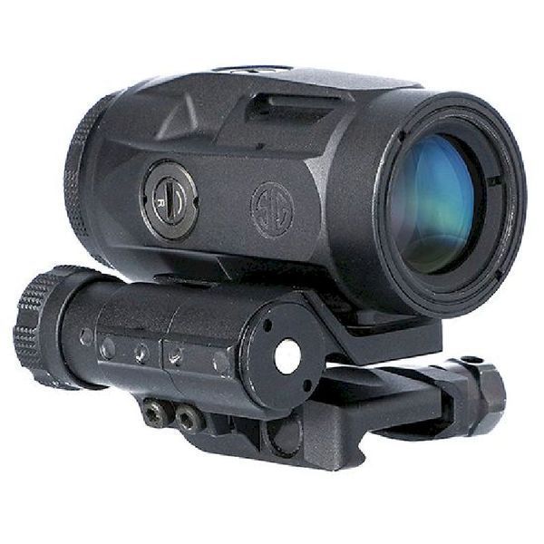 Збільшувач Sig Optics 3Х JULIET3-MICRO 3X22MM, PUSH-BUTTON MOUNT WITH SPACERS, BLACK 65121 фото