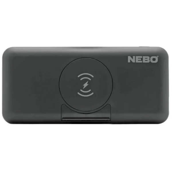 Повербанк Nebo 10K Powerbank w/ Kickstand & wWreless Charging, 10 000 mAh (NB NEB-PBK-0010-G) 5060945230837 фото