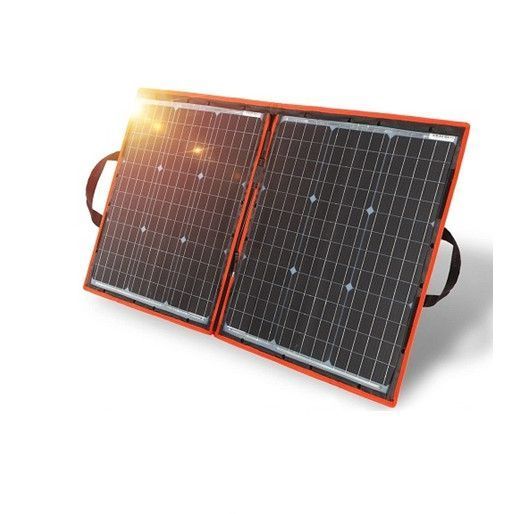 Сонячний зарядний пристрій Solar panel 110W (2xUSB+Type-C) 20В-вихід + зарядка автомобільного АКБ 1869760674 фото