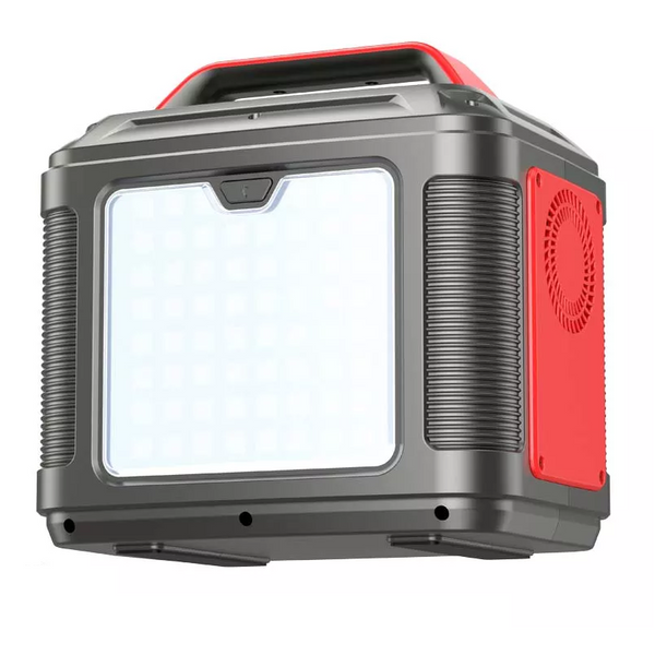 Портативна зарядна станція HOCO DB28 300W 80000 mAh Iron Gray+Red DB28 фото
