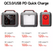Портативна зарядна станція HOCO DB28 300W 80000 mAh Iron Gray+Red DB28 фото 4