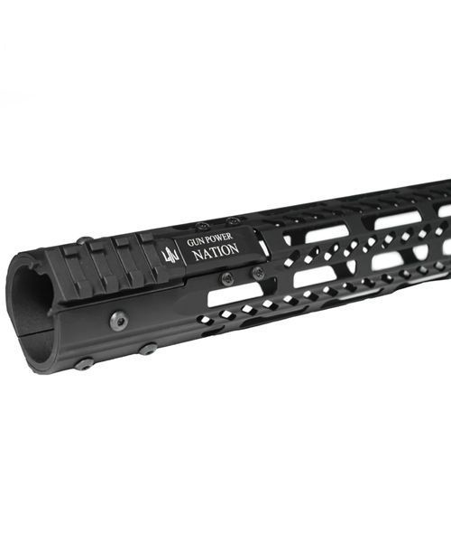 Облегченная струйка Gun Power Nation Free-Float 15&Prime; M-LOK для AR-15 Анодирование черный 9981-ABLK фото