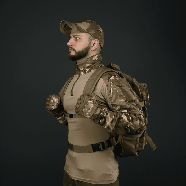 Рюкзак тактический 30 л с системой MOLLE койот (производство Украина) 6028 фото