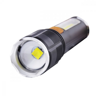 Ручной LED-фонарь Baseus XA-P12-P50, 1200 мАч, зум, Type-C, черный 32682 фото