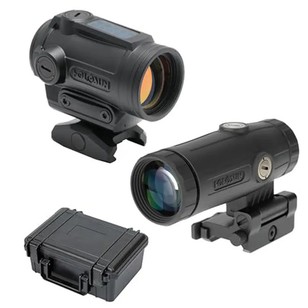 Коліматорний приціл Holosun ARO-EVO-SPR-RD з магніфайером HM3X 3x (Combo Set) з кріпленням Picatinny 747073-db фото