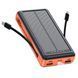 Зарядний пристрій на сонячних батареях Powerbank 619S 20000mAh із ліхтариком та швидкою зарядкою 2431313731 фото 1