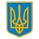 ПВХ патч Герб желто-голубой BE-251-1 фото 1
