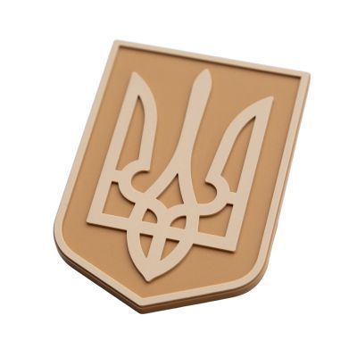 ПВХ Патч (шеврон) "Герб" койот BE-251-2 фото