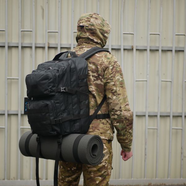 Рюкзак с Molle 40л Чёрный 6003 фото