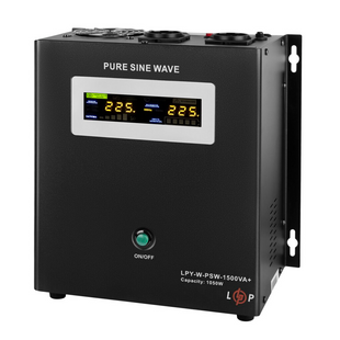 ДБЖ з правильною синусоїдою 24V LPY-W-PSW-1500VA+(1050Вт)10A/15A 4145 фото