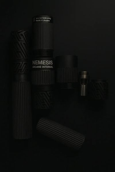 Глушитель Nemesis Arcane с интеграцией 8мм и газоблоком ЗЕРО A-223-I0.8 фото