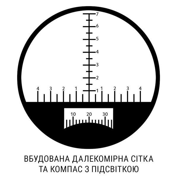 Бинокль SIGETA Admiral 7x50 Military floating/compass/reticle морской 65810-db фото