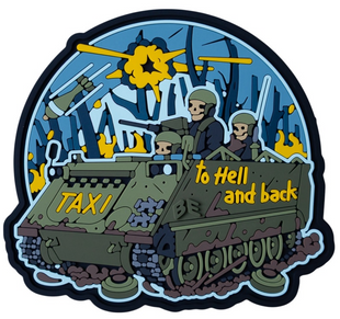 ПВХ патч "TAXI TO HELL AND BACK" PATCH-0322 фото
