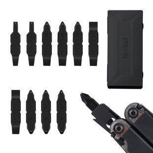 Набор двухсторонних бит для мультитула NexTool Bit Kit AS2 (10 шт) NE20359 фото