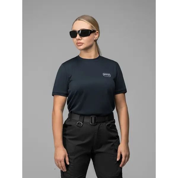 Жіноча тактична футболка BEZET Basic, швидкосохнуча, синя 3XL A11655XXXL фото