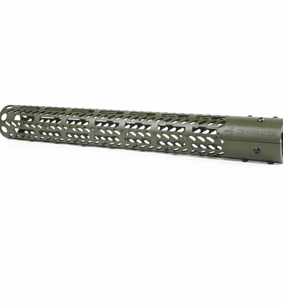 Кругла цівка Gun Power Nation Free-Float 15&Prime; M-LOK для AR-15 алюміній 7075 (церакотовий хакі) 7289-CODG фото
