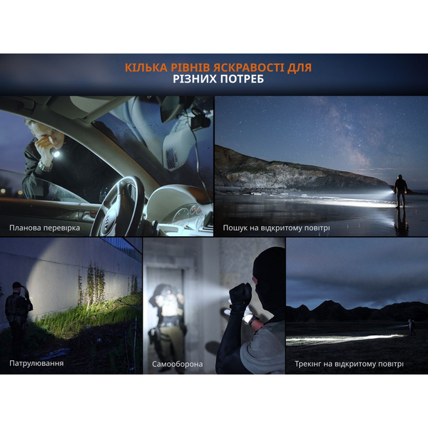 Ручний ліхтар чорний Fenix TK17 TK17 фото