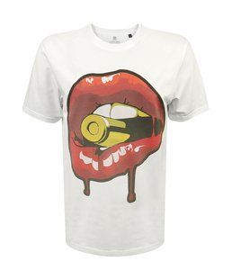 Футболка Cavalier White с принтом Cartridge in the lips DTG 2XL (52) 000040678 фото