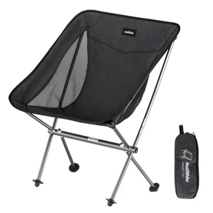 Стул складной туристический Naturehike Stellaluna L04 CNK2450JJ015 алюминий Oxford 600D Ripstop черный 6976023929939 фото