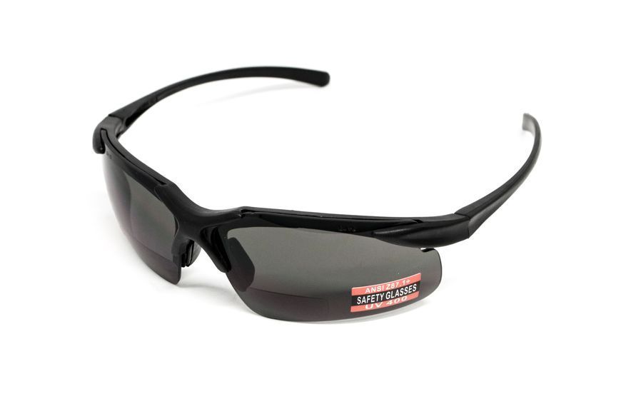 Окуляри біфокальні (захисні) Global Vision Apex Bifocal +2.0 (gray) сірі GV-APEXB20-GR фото