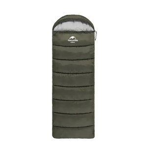 Спальник з капюшоном Naturehike U250S NH20MSD07, (0&deg;C), лівий, темно-зелений 6927595764305-L фото