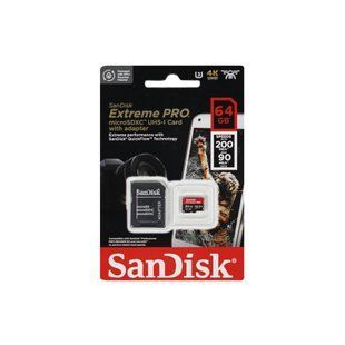 Карта памяти SANDISK 64 ГБ C10 UHS-I U3 Extreme Pro V30 (SDSDXXU-064G-GN4IN) U0862789 фото