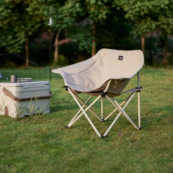 Стілець складаний туристичний Naturehike CNH23JU13002, сталевий каркас, тканина Oxford 600D, графіт 6976023923043 фото
